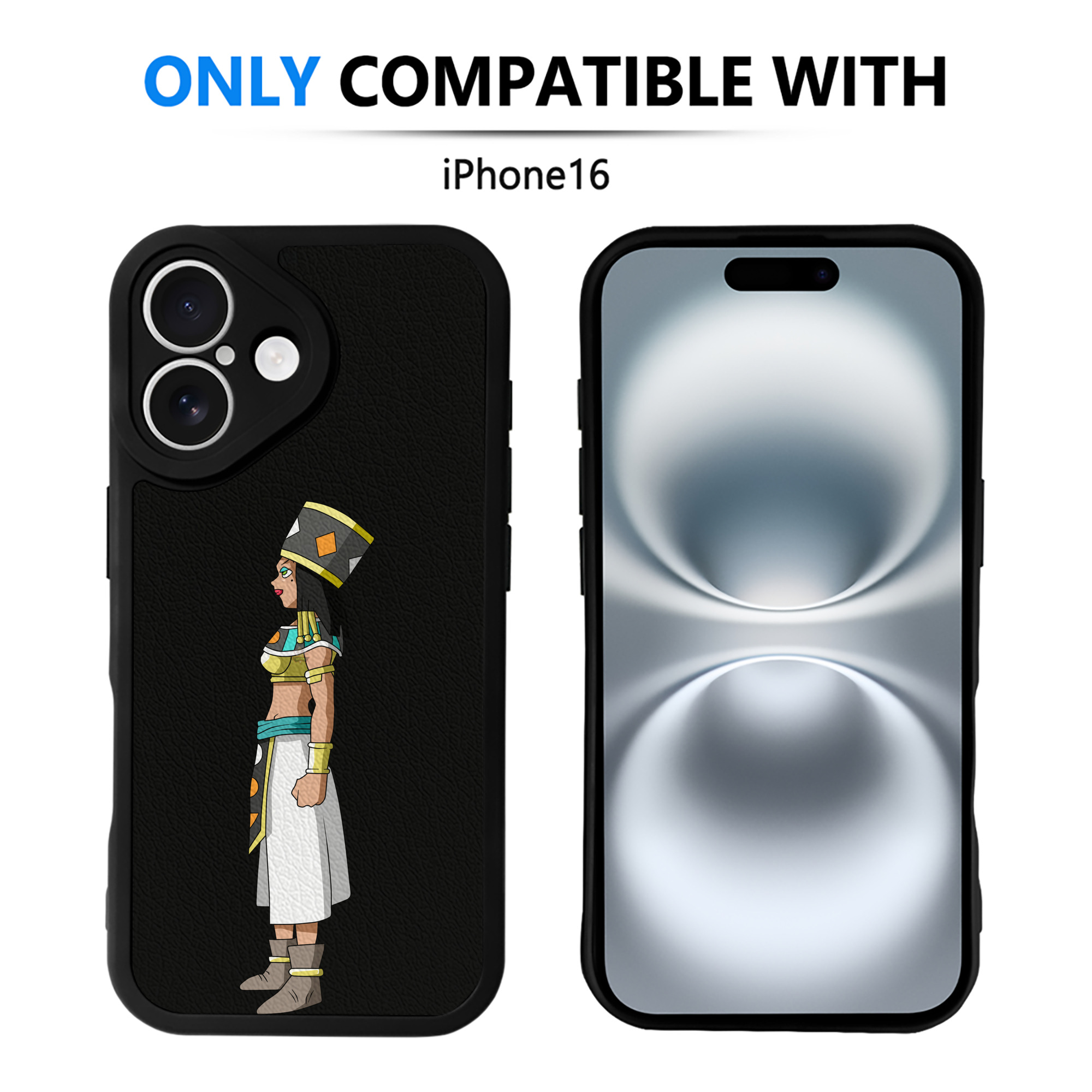 （画像用） ドラゴンボール DRAGON BALL 【iPhone 16シリーズ対応】シリコンスマホケース（レザー調） 材質：シリコン
